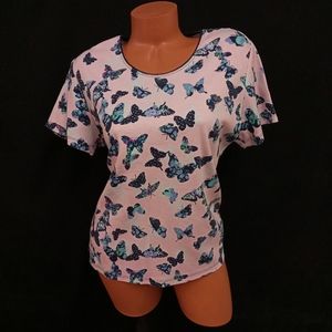 Rebecca Malone Womans 1X purple top